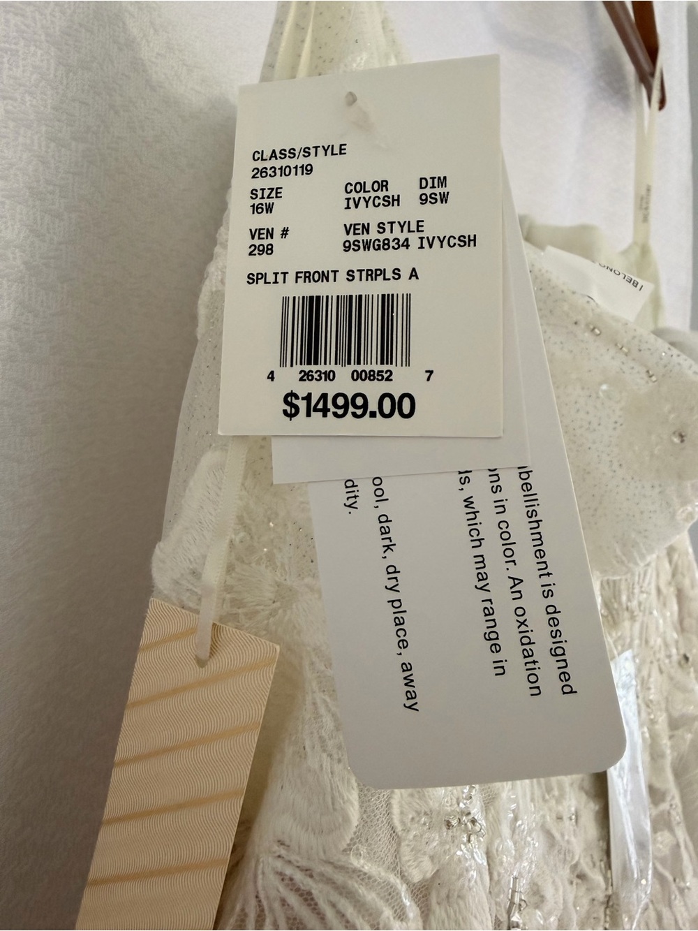 NWT Galina Signature Wedding Dress - Picture 8 of 13